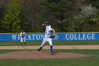 Baseball vs Babson  Wheaton College Baseball vs Babson College. - Photo By: KEITH NORDSTROM : Wheaton, baseball